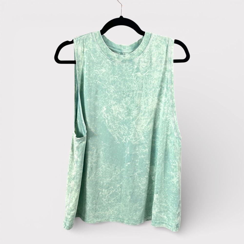 Lululemon Tank Top – 6 – Green – Marble Acid Wash - muscle tank excellent.